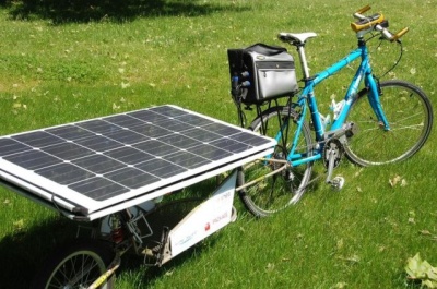 Велосипед с солнечными батареями